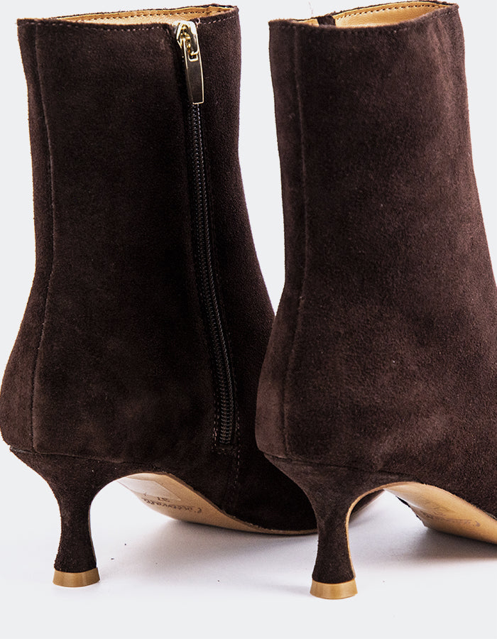 L'INTERVALLE Nosara Bottines pour femme Chocolat Suède