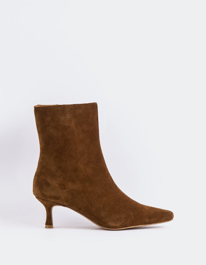L'INTERVALLE Nosara Bottines pour femme Ocre Suède