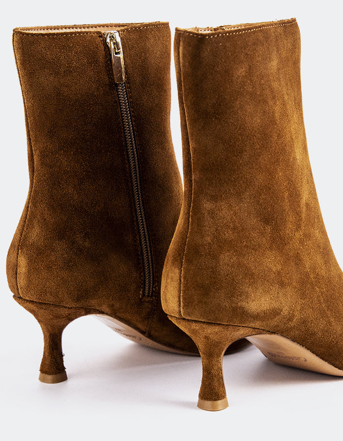 L'INTERVALLE Nosara Bottines pour femme Ocre Suède