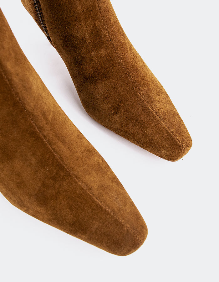 L'INTERVALLE Nosara Bottines pour femme Ocre Suède