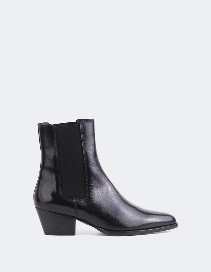 L'INTERVALLE Orsogna Bottines pour femmes Noir Cuir