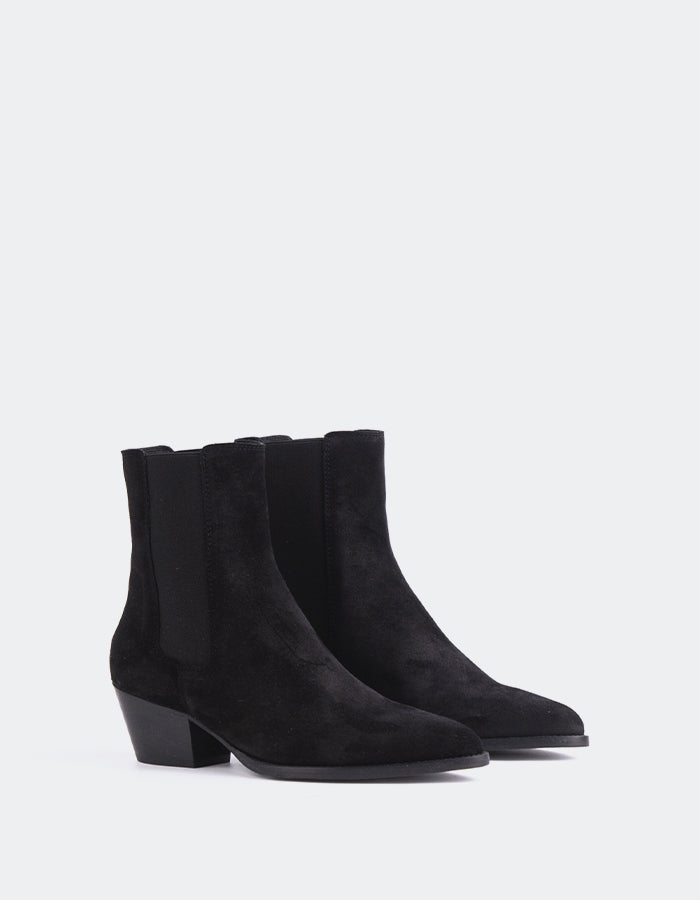 L'INTERVALLE Orsogna Women's Ankle Boots Black Suede