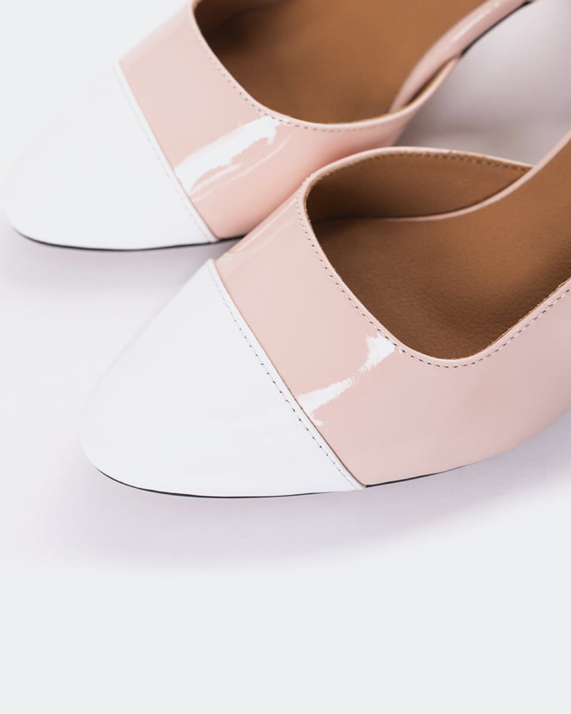 L'Intervalle Paris Women's Shoe Slingback Light Pink Patent Leather