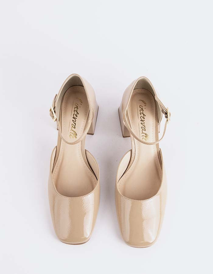 L'INTERVALLE Parenna Escarpins  FemmeNu Naplack