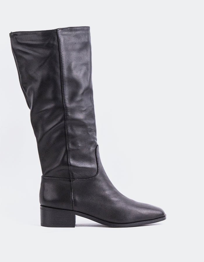 SHELLY SHEN Parrita Bottes hautes pour femmes Noir