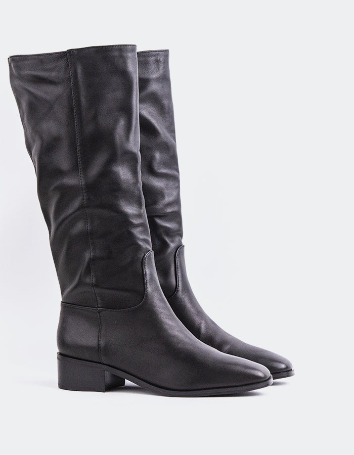 SHELLY SHEN Parrita Bottes hautes pour femmes Noir