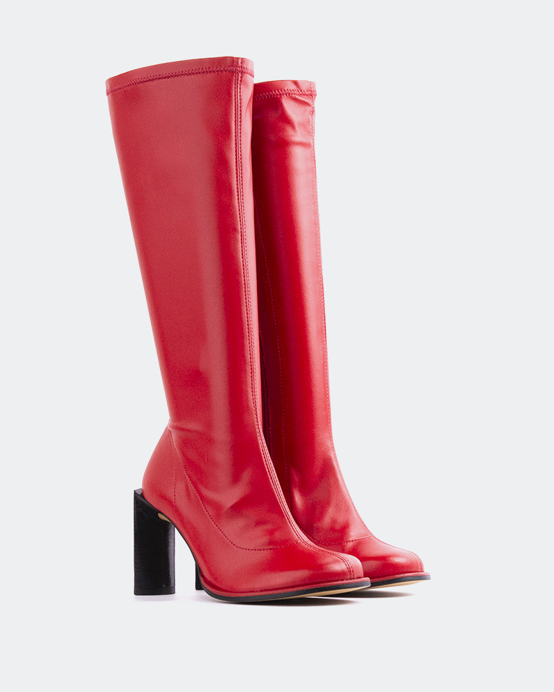 Philina Rouge Cuir stretch