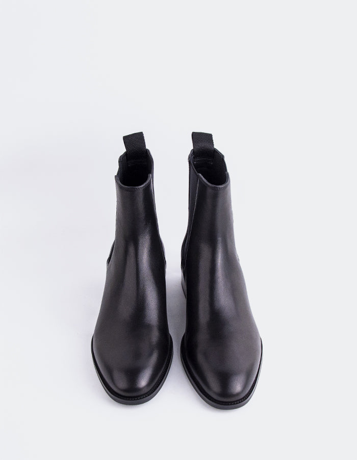 L'INTERVALLE Bottines Chelsea pour femme Phobos Noir