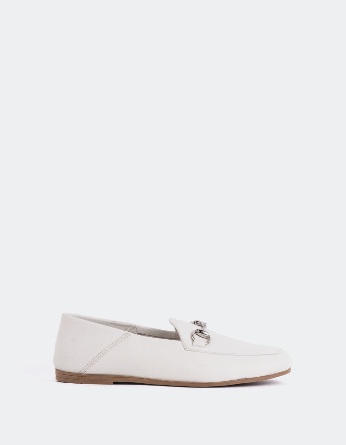 L'INTERVALLE Phyllis Women's Loafer Shoe Ice Leather