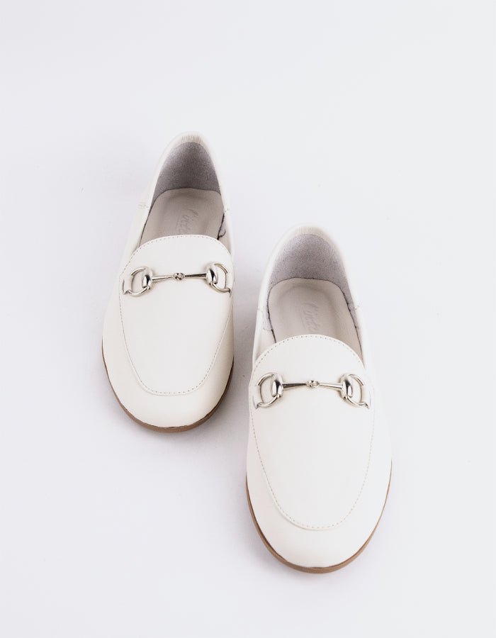 L'INTERVALLE Phyllis Women's Loafer Shoe Ice Leather