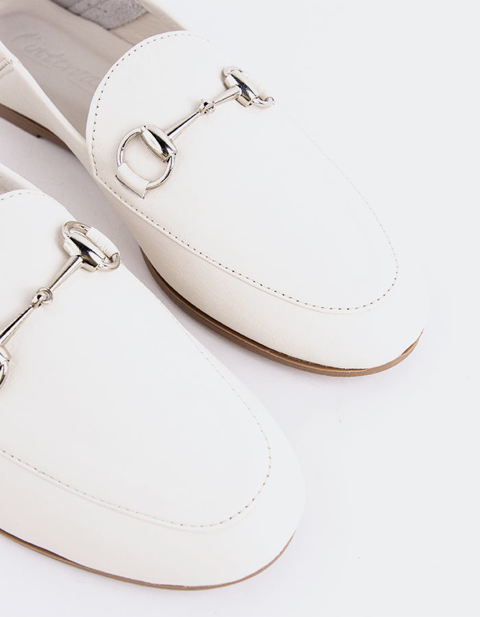 L'INTERVALLE Phyllis Women's Loafer Shoe Ice Leather