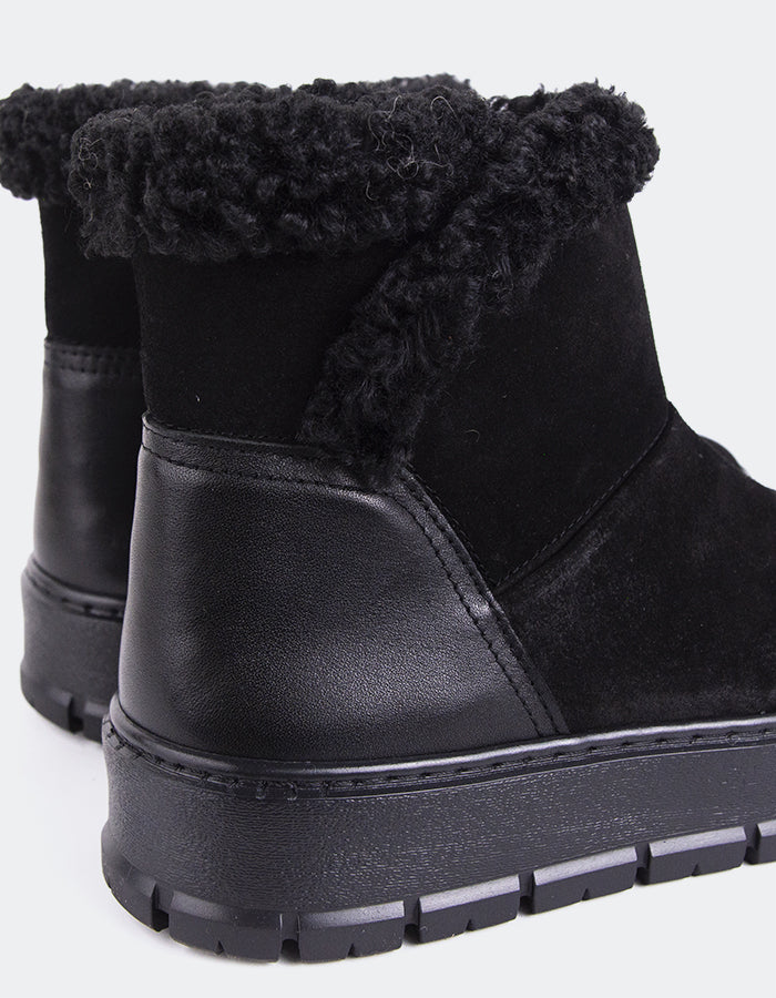 L'INTERVALLE Primord Bottes d'hiver pour femmes Noir Suède (7139453239376)