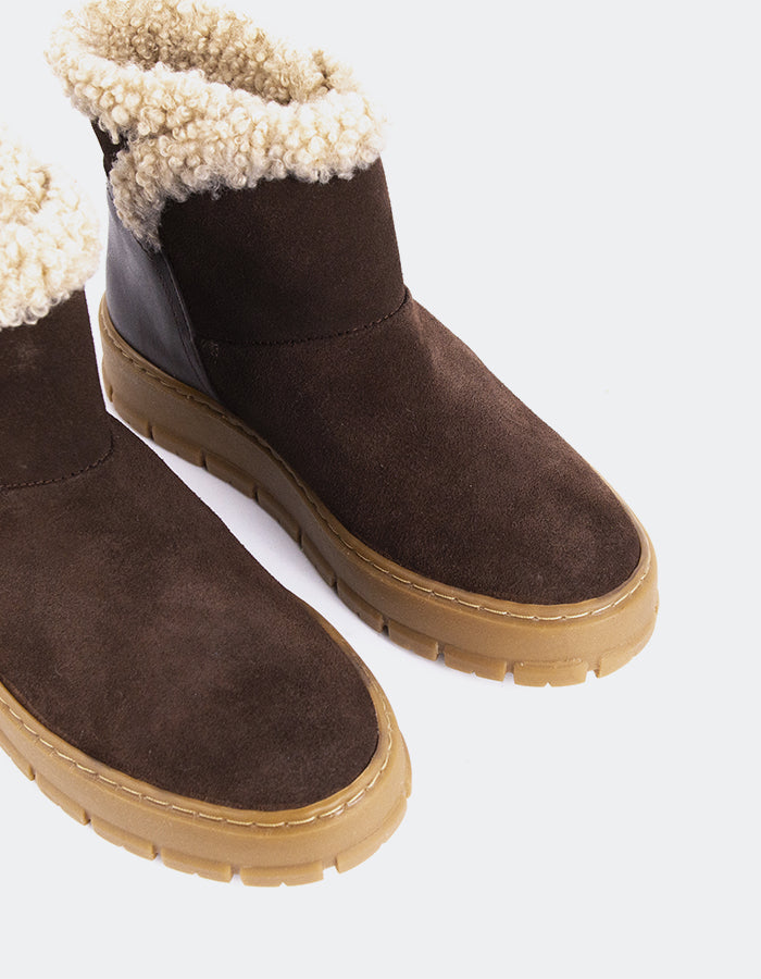 L'INTERVALLE Primord Bottes d'hiver pour femmes Brun Suède (7139453304912)