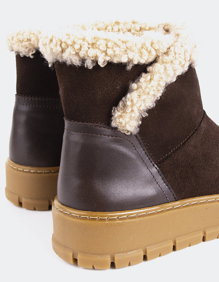 L'INTERVALLE Primord Bottes d'hiver pour femmes Brun Suède (7139453304912)