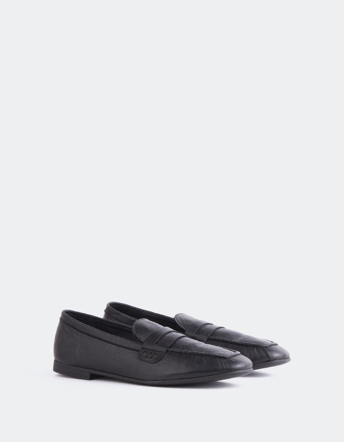 L'INTERVALLE Prism Loafer Femme Noir Cuir