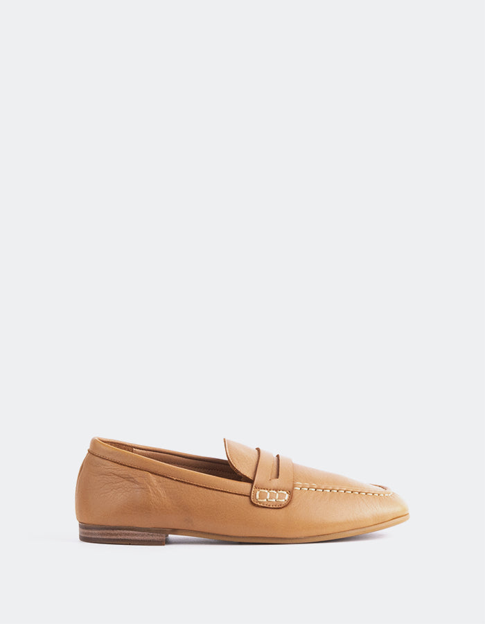 L'INTERVALLE Prism Loafer Femme Ocre Cuir