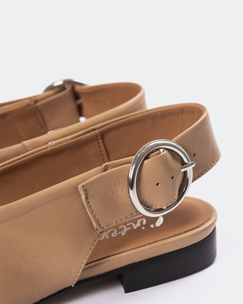 L'INTERVALLE Quarry Women's Shoe Slingback Camel Leather