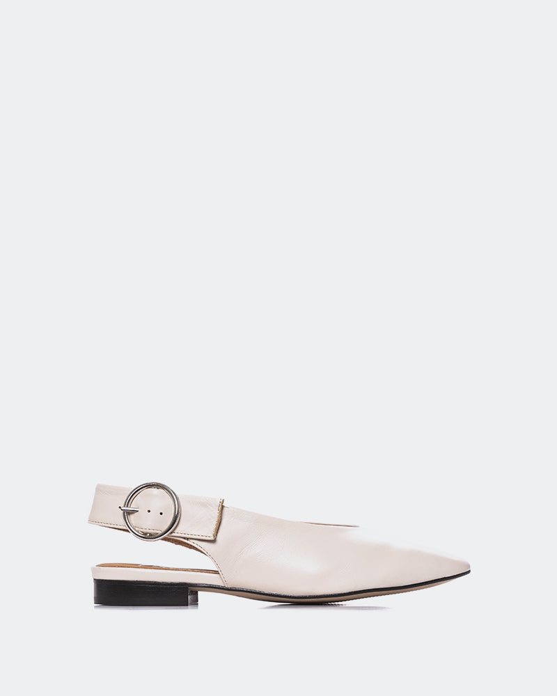 L'INTERVALLE Quarry Women's Shoe Slingback Off White Leather