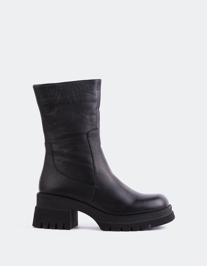 L'INTERVALLE Raphy Bottines pour femmes Noir Cuir