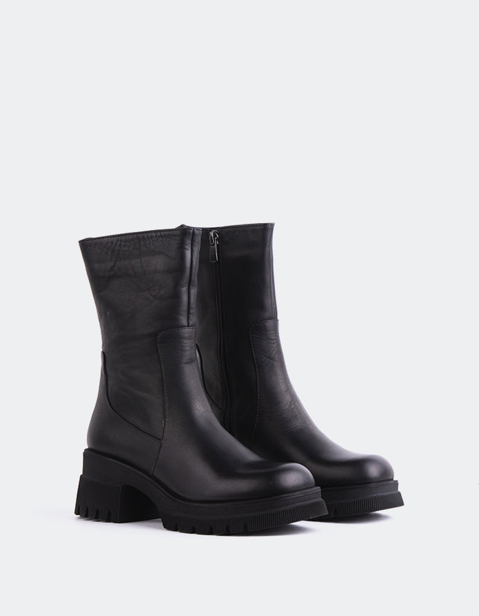 L'INTERVALLE Raphy Bottines pour femmes Noir Cuir