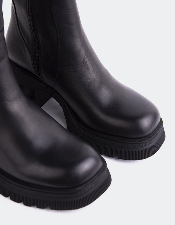 L'INTERVALLE Raphy Bottines pour femmes Noir Cuir