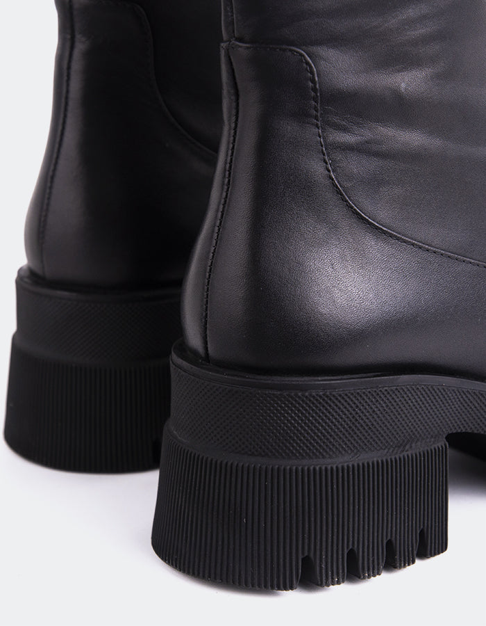 L'INTERVALLE Raphy Bottines pour femmes Noir Cuir