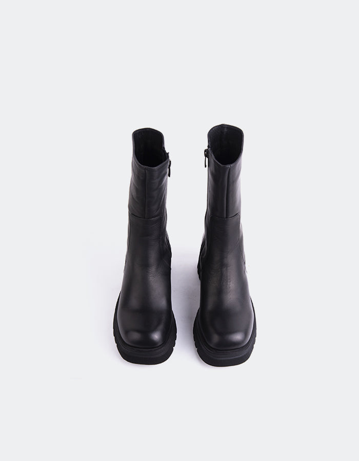 L'INTERVALLE Raphy Bottines pour femmes Noir Cuir