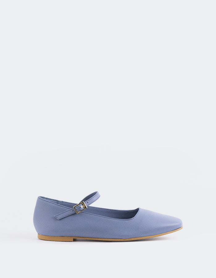 L'INTERVALLE Reubena Women's Mary Jane Shoes Blue Leather