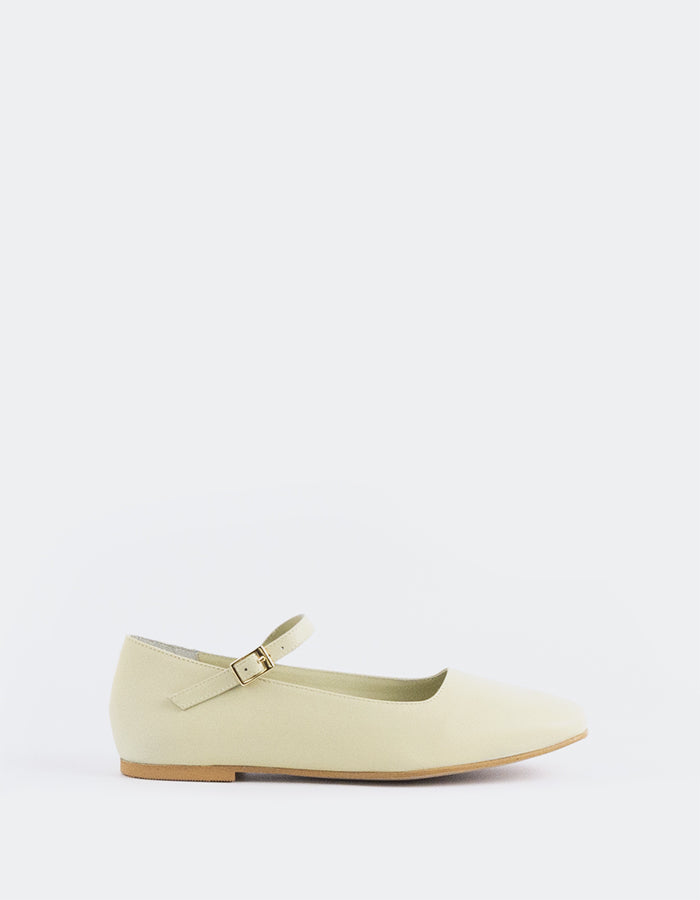 L'INTERVALLE Reubena Women's Mary Jane Shoes Green Leather