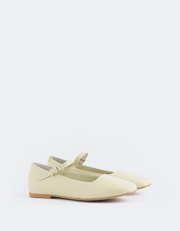 L'INTERVALLE Reubena Women's Mary Jane Shoes Green Leather