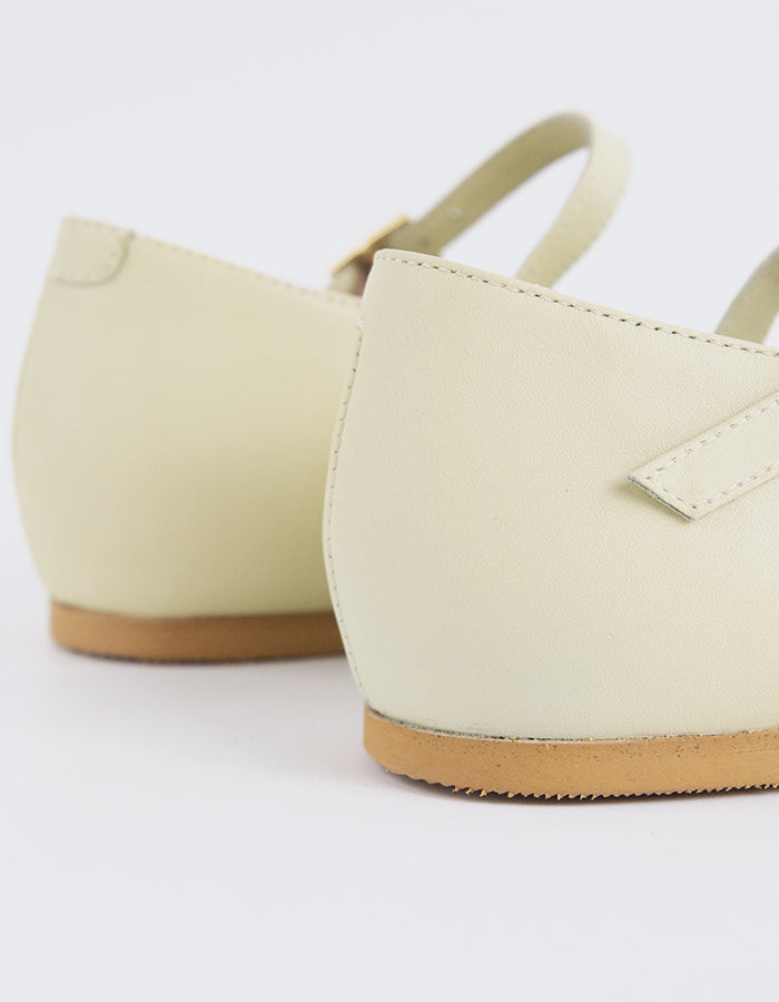 L'INTERVALLE Reubena Women's Mary Jane Shoes Green Leather