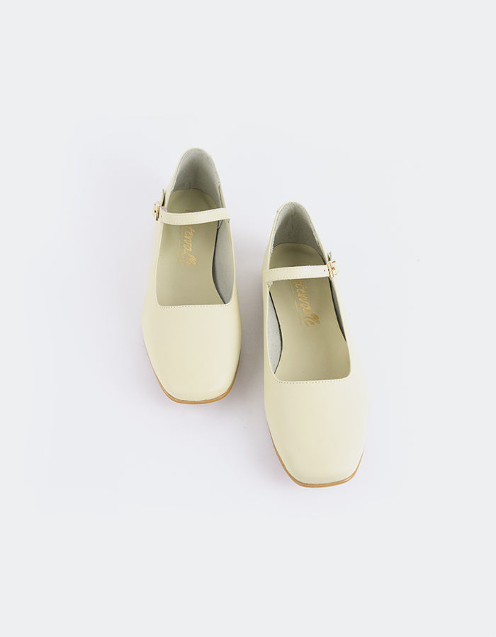 L'INTERVALLE Reubena Women's Mary Jane Shoes Green Leather