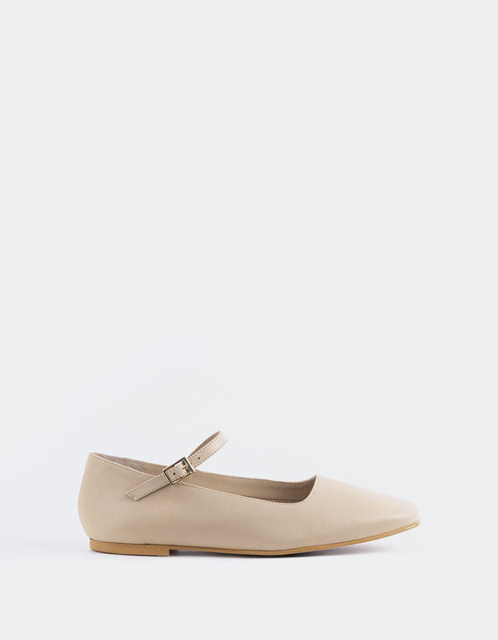 L'INTERVALLE Reubena Women's Mary Jane Shoes Nude Leather