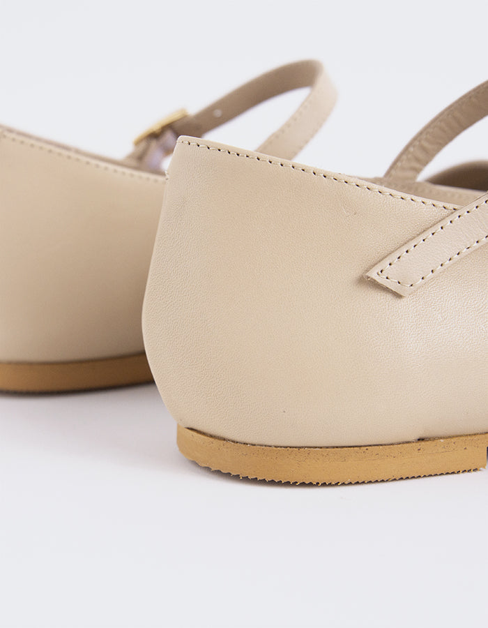 L'INTERVALLE Reubena Women's Mary Jane Shoes Nude Leather