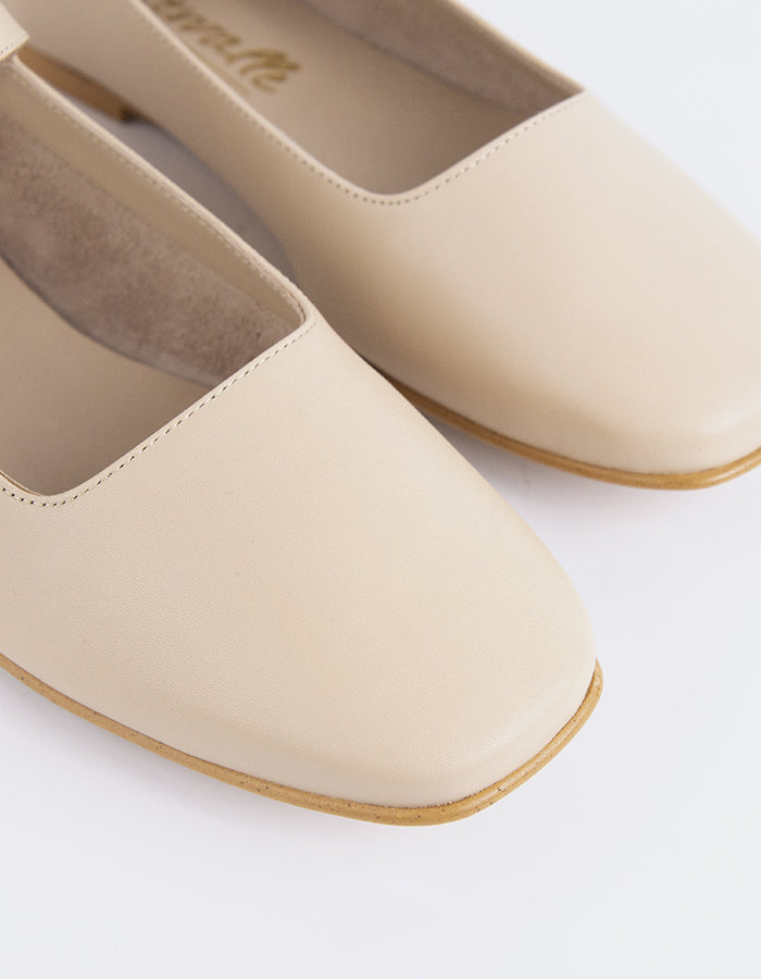 L'INTERVALLE Reubena Women's Mary Jane Shoes Nude Leather