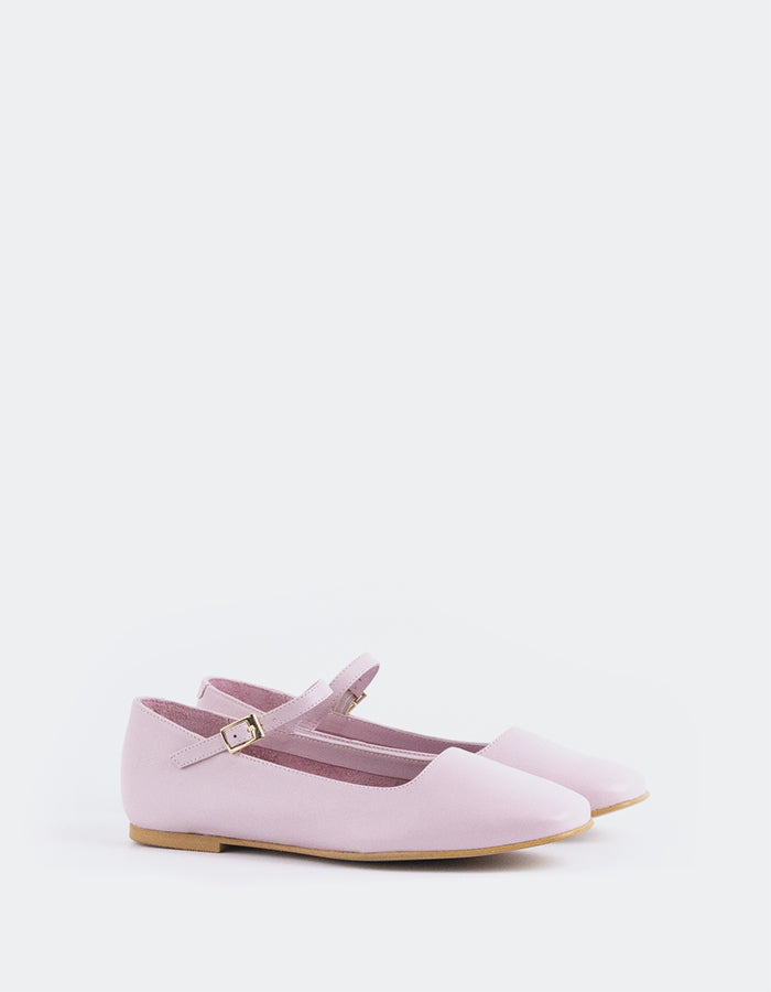 L'INTERVALLE Reubena Women's Mary Jane Shoes Pink Leather