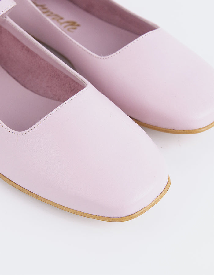 L'INTERVALLE Reubena Women's Mary Jane Shoes Pink Leather
