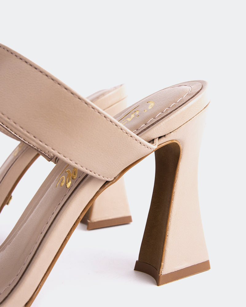 L'INTERVALLE Ricarda Women's Shoe High Heel Sandal Nude Leather