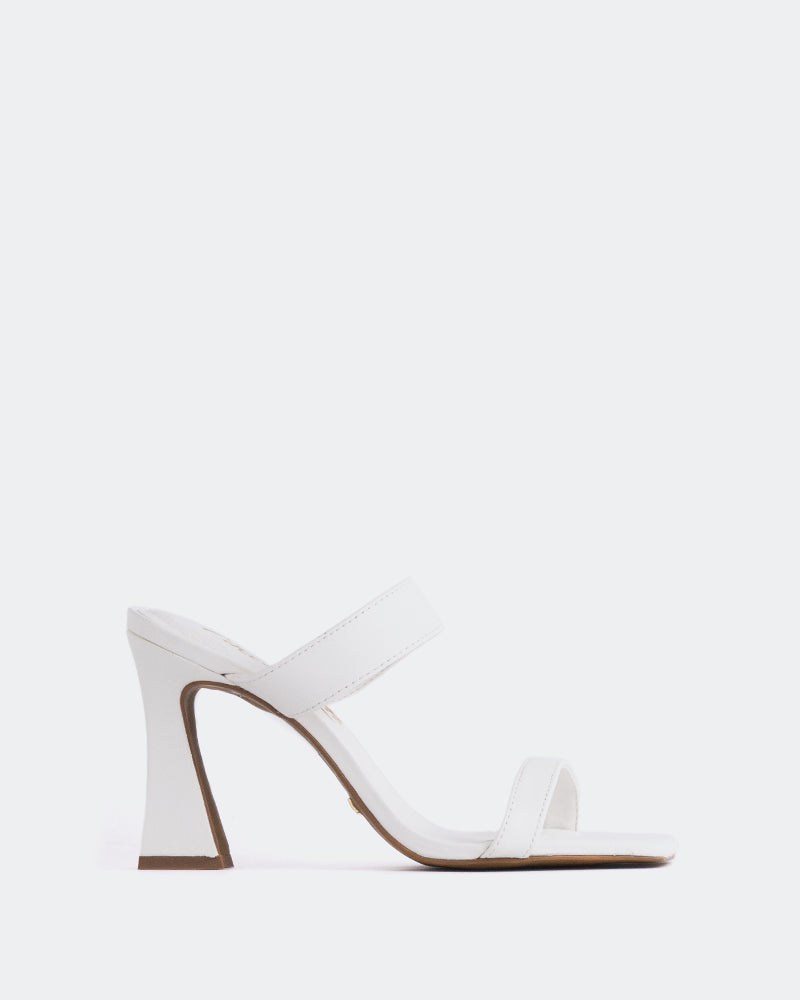 L'INTERVALLE Ricarda Women's Shoe High Heel Sandal White Leather