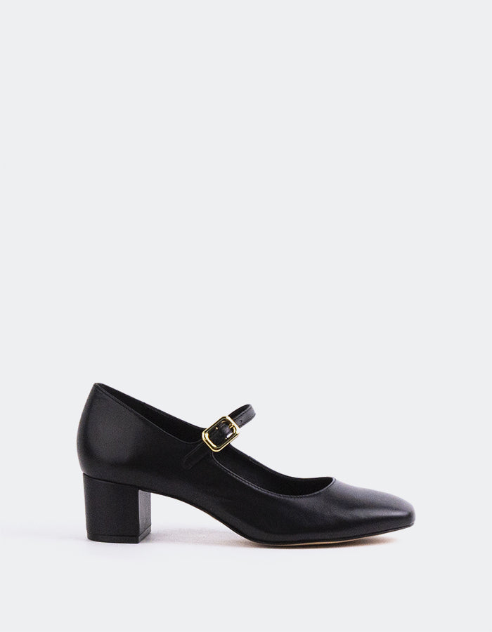 L'INTERVALLE Rosalba Chaussures pour femmes Mary Jane Noir Cuir