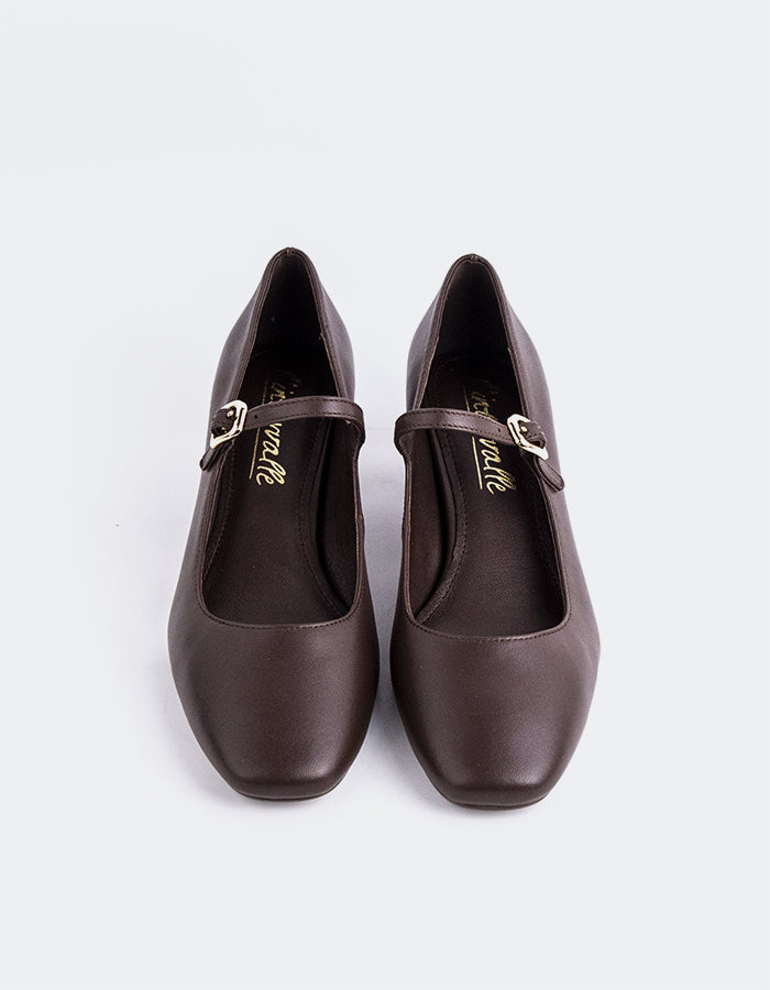L'INTERVALLE Rosalba Chaussures pour femmes Mary Jane Brun