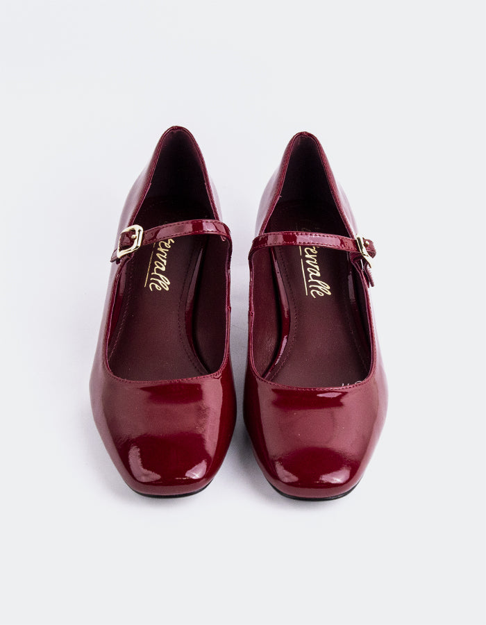L'INTERVALLE Rosalba Women's Shoe Mary Jane Burgundy Patent