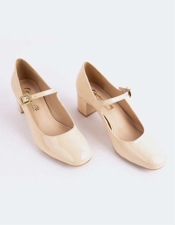 L'INTERVALLE Rosalba Chaussures pour femmes Mary Jane Nu Verni