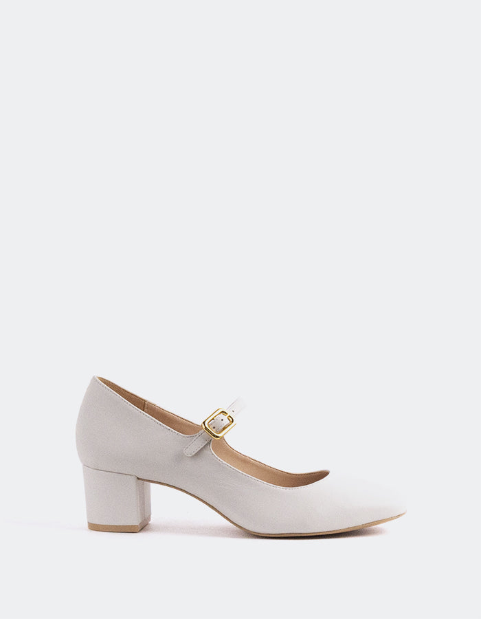 L'INTERVALLE Rosalba Women's Shoe Mary Jane White Leather