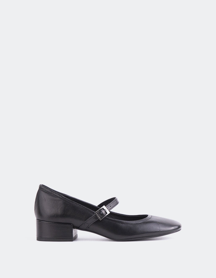 L'INTERVALLE Rosyth Women's Mary-Jane Shoes Black Leather