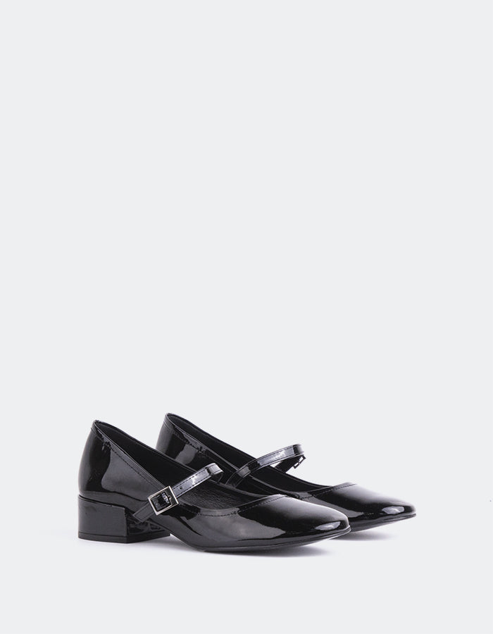 L'INTERVALLE Rosyth Women's Mary-Jane Shoes Black Patent