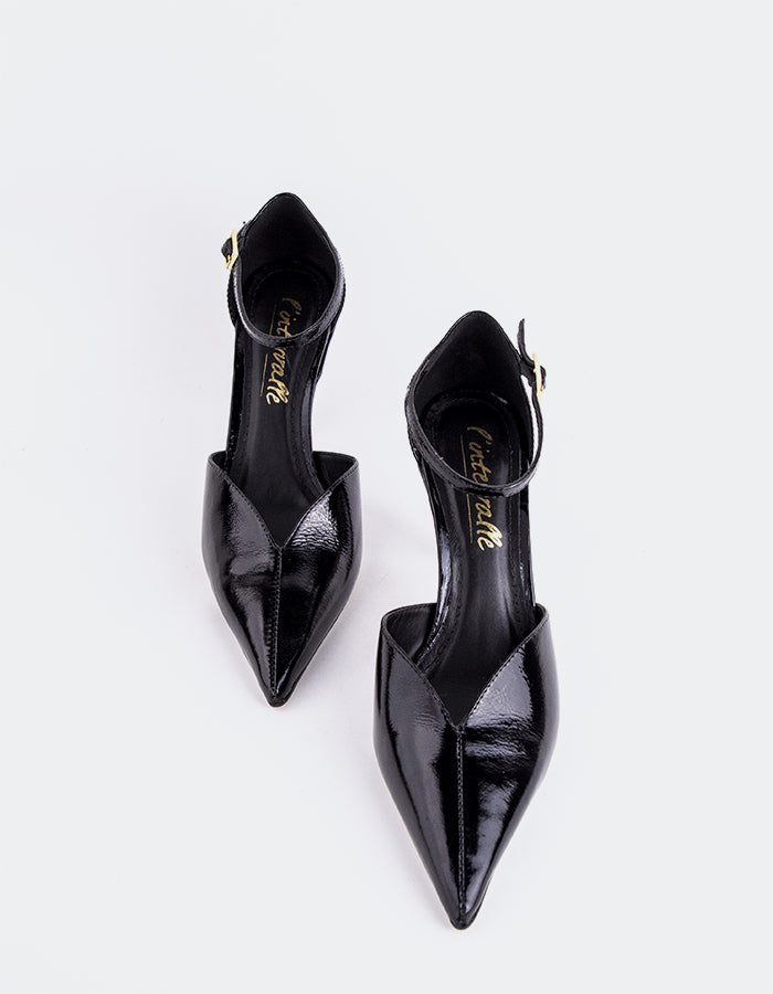 L'INTERVALLE Rozana Women's Pump Shoe Black Naplack