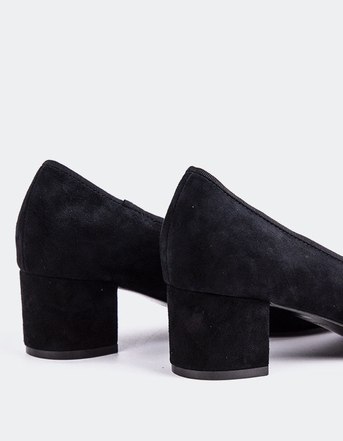 L'INTERVALLE Ruslan Chaussures pour femmes Escarpins  à talons moyensNoir Suède