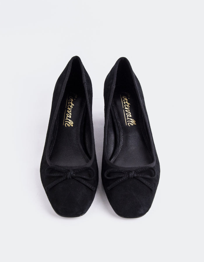 L'INTERVALLE Ruslan Chaussures pour femmes Escarpins  à talons moyensNoir Suède