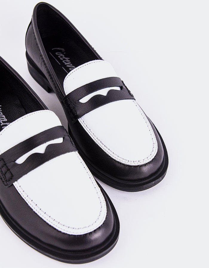 L'INTERVALLE Safiya Mocassins pour femmeNoir